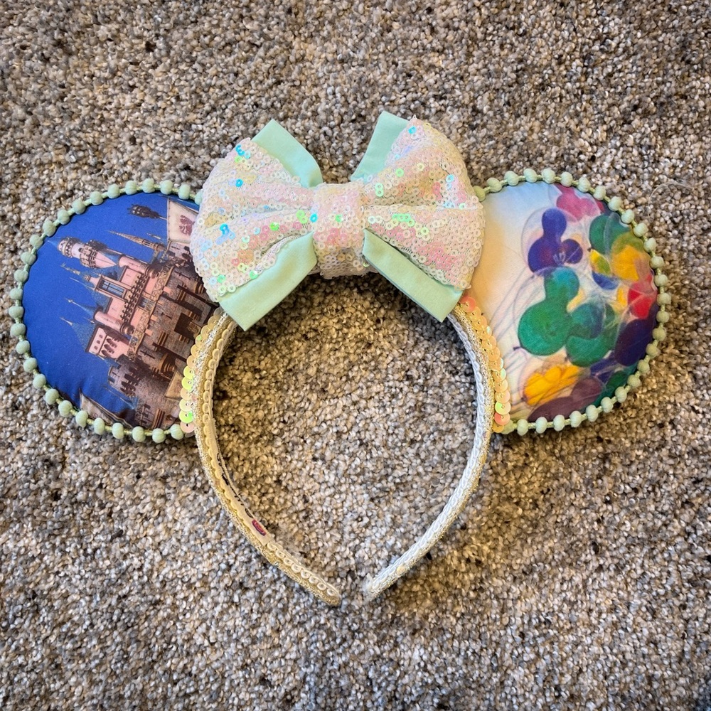 Sequin Bow Disney Ears Headband